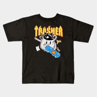 Trasher Panda Kids T-Shirt